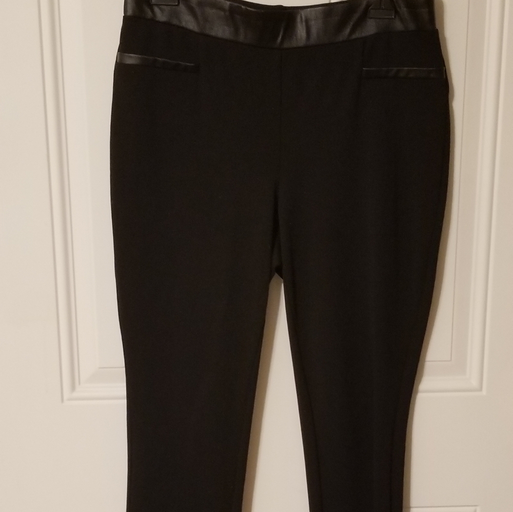Rafaella black comfort pants Size 8